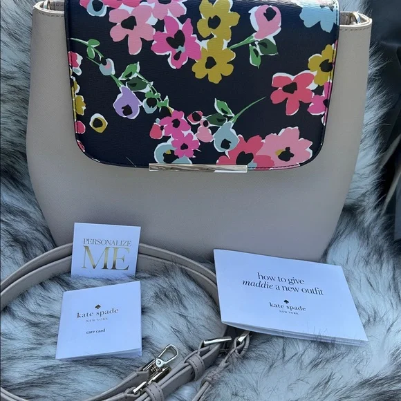 Kate Spade Floral Backpack - Black, Pink, Blue Kate Spade New York Chelsea Whimsy Floral Medium Backpack  main image 4